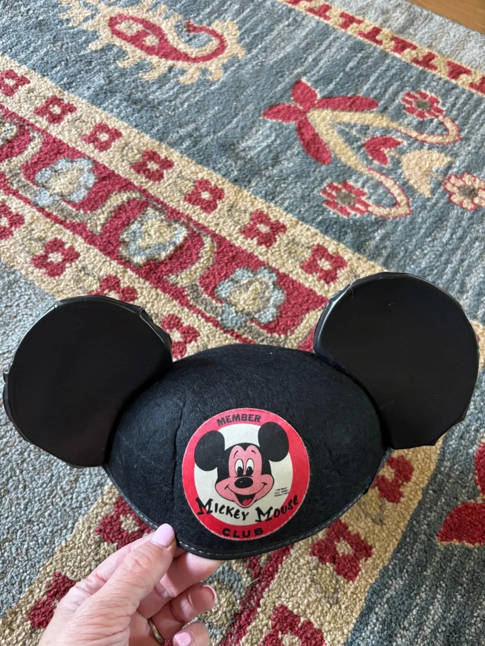 Vintage mickey mouse club hat with mouse ears